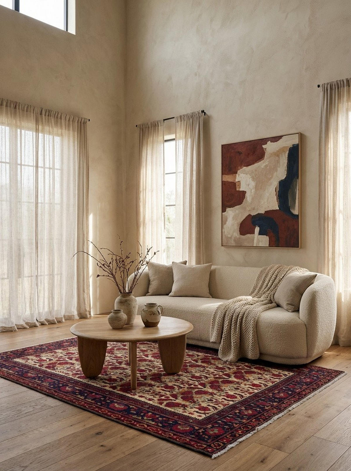 TEPPICH Afshar Beige 238/167 cm Schurwolle - Beige, Textil (167/238cm) - Looma