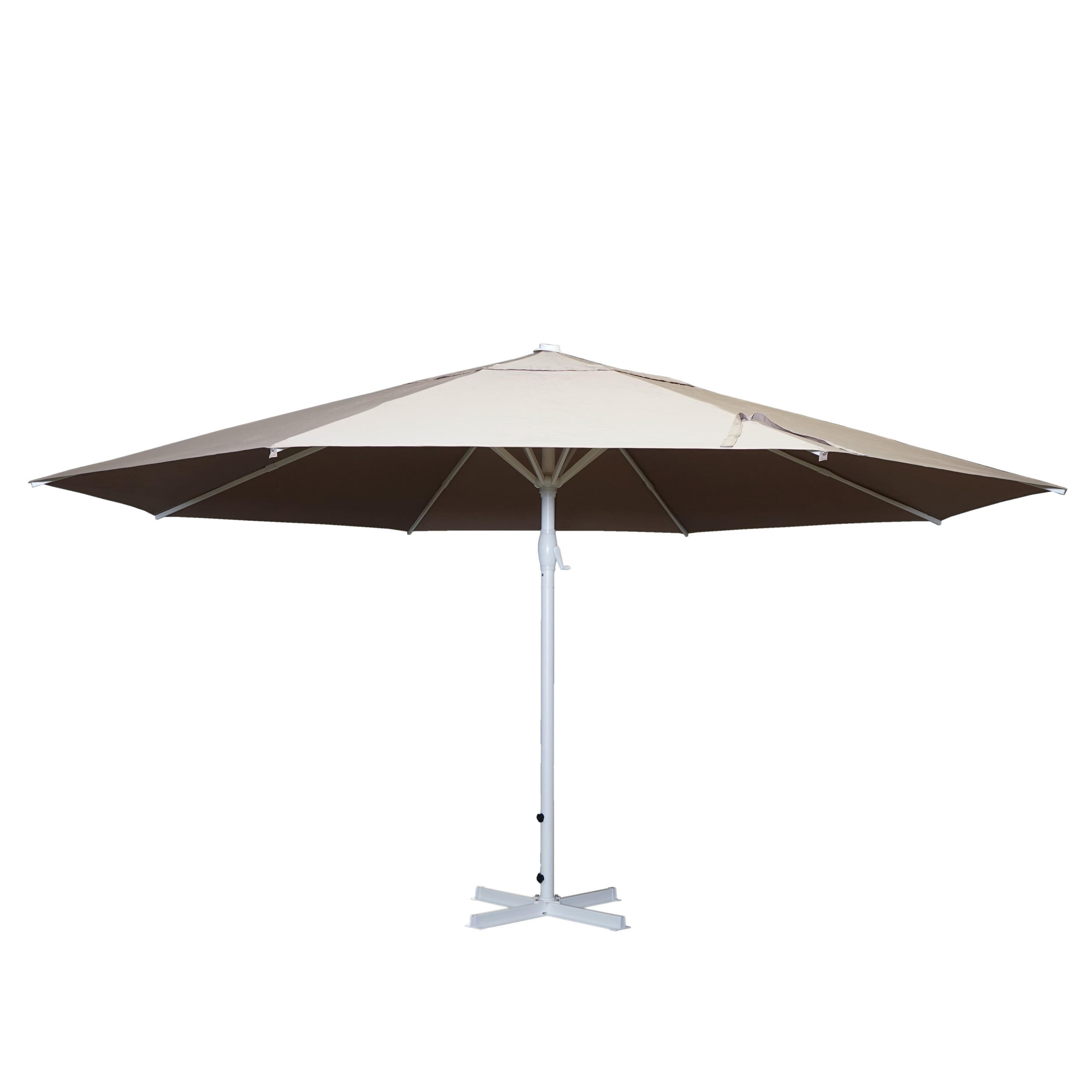 SONNENSCHIRM Cremeweiß - Weiß, Textil (500/500cm) - MCW
