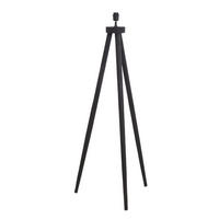 STEHLEUCHTE Ilias Schwarz Ø52/122 cm - Schwarz, Holz (52/52/122cm) - Light & Living