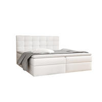 BOXBETT Doriano In Kunstleder Soft - Weiß, Holzwerkstoff/Textil (120/200cm) - Fun Möbel