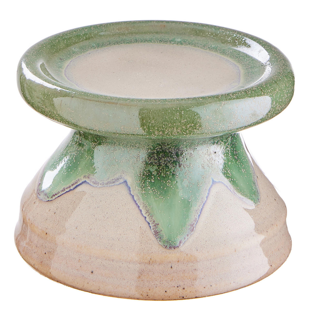 KERZENHALTER Seventies - Beige, Keramik (11/8/11cm) - Butlers
