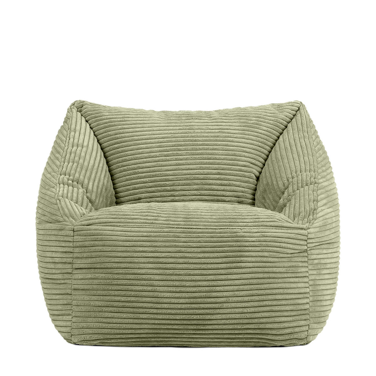 SITZSACK Flauschig für Kinder 2-tlg. - Salbeigrün/Grün, Textil (55/44/55cm) - icon