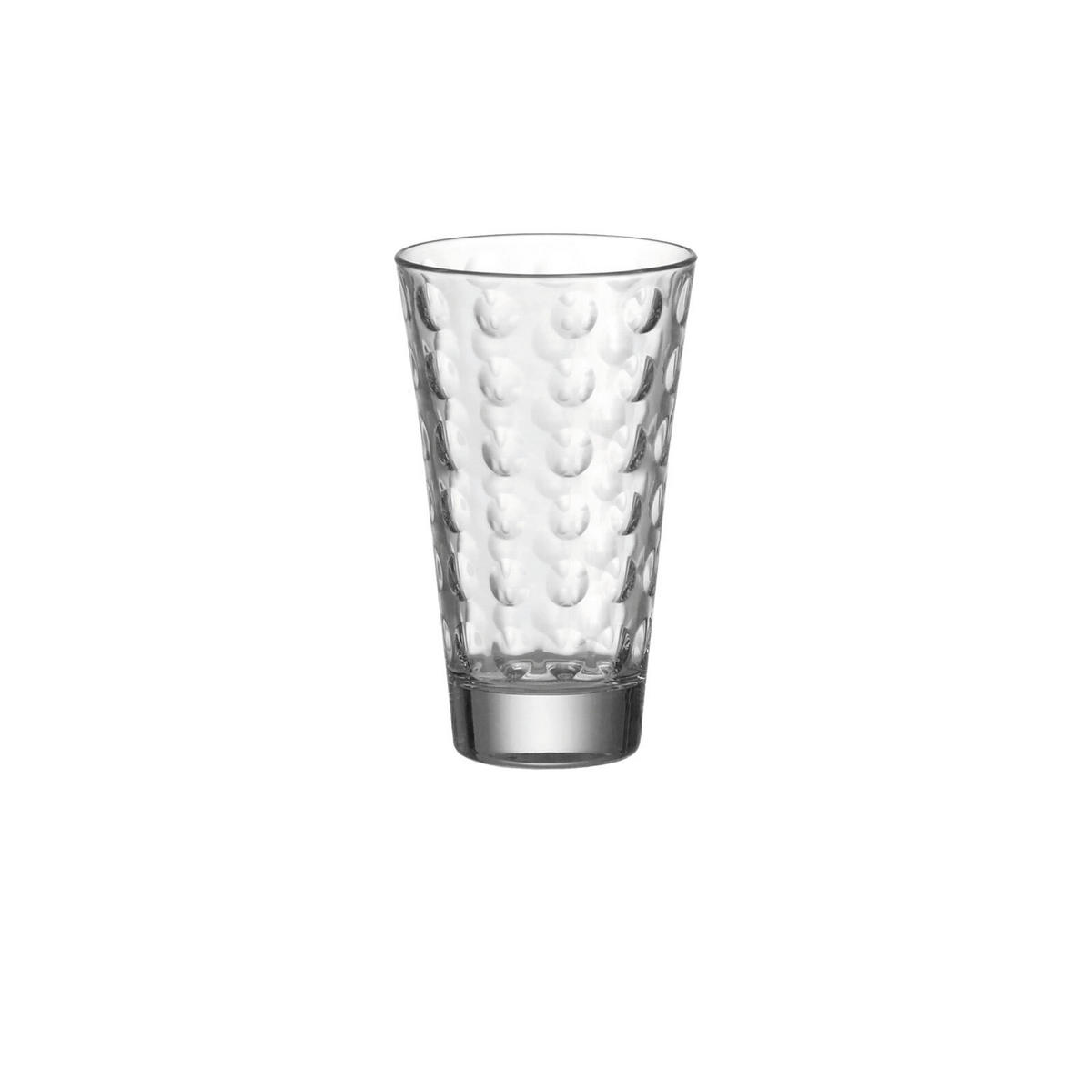 TRINKGLÄSER Optic transparent 12er Set - Transparent, Glas (0.001L) - Leonardo Living