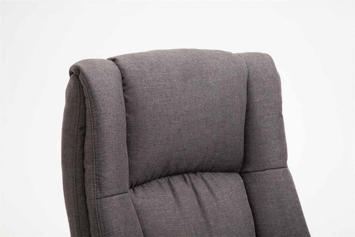 DREHSTUHL Stoff Dunkelgrau - Dunkelgrau/Schwarz, Kunststoff/Textil (66/106/70cm) - CLP
