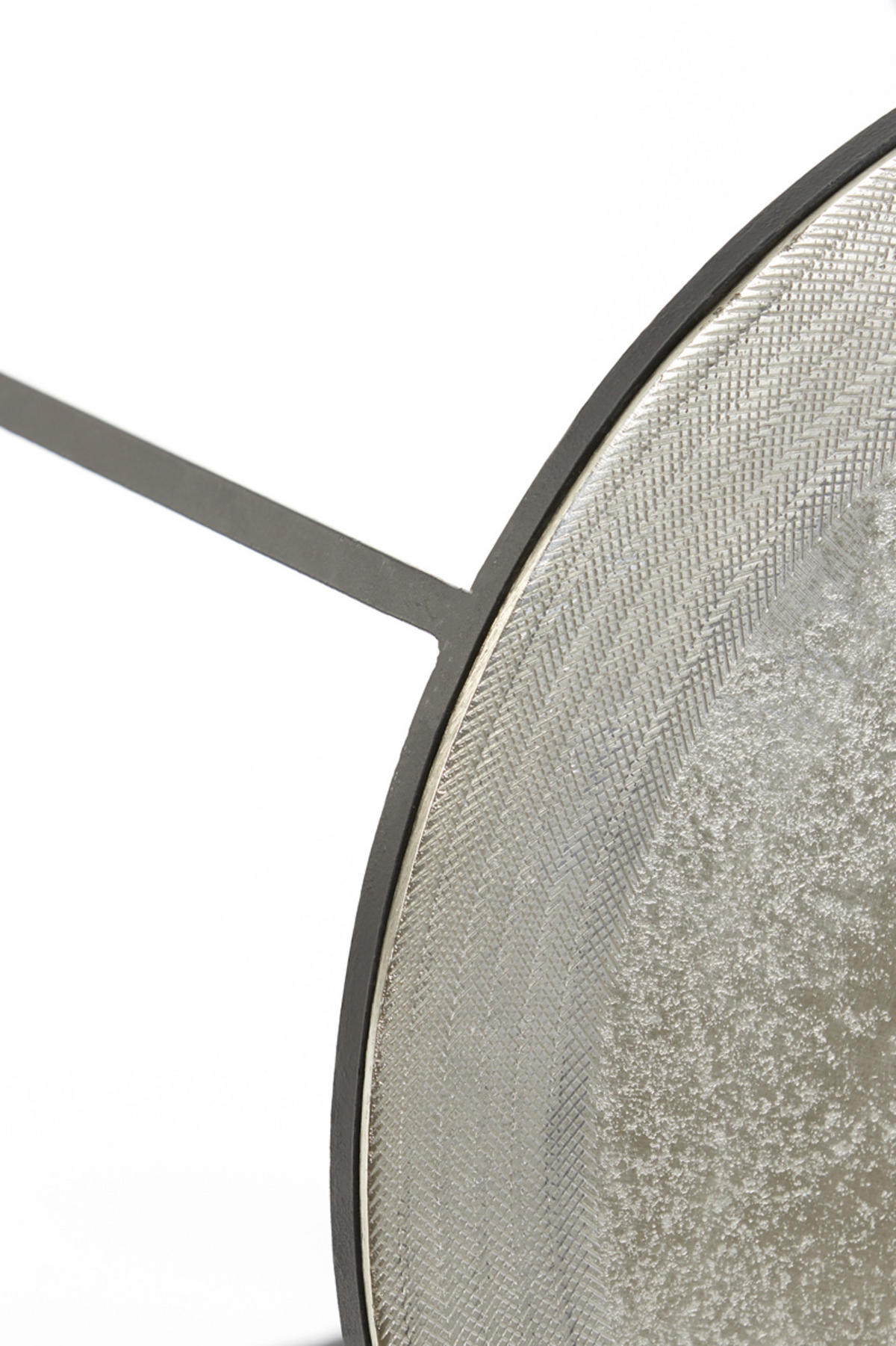 BEISTELLTISCH Talca Silber Ø49/52 cm 2er-Set - Silberfarben, Metall (49/49/50.5cm) - Light & Living