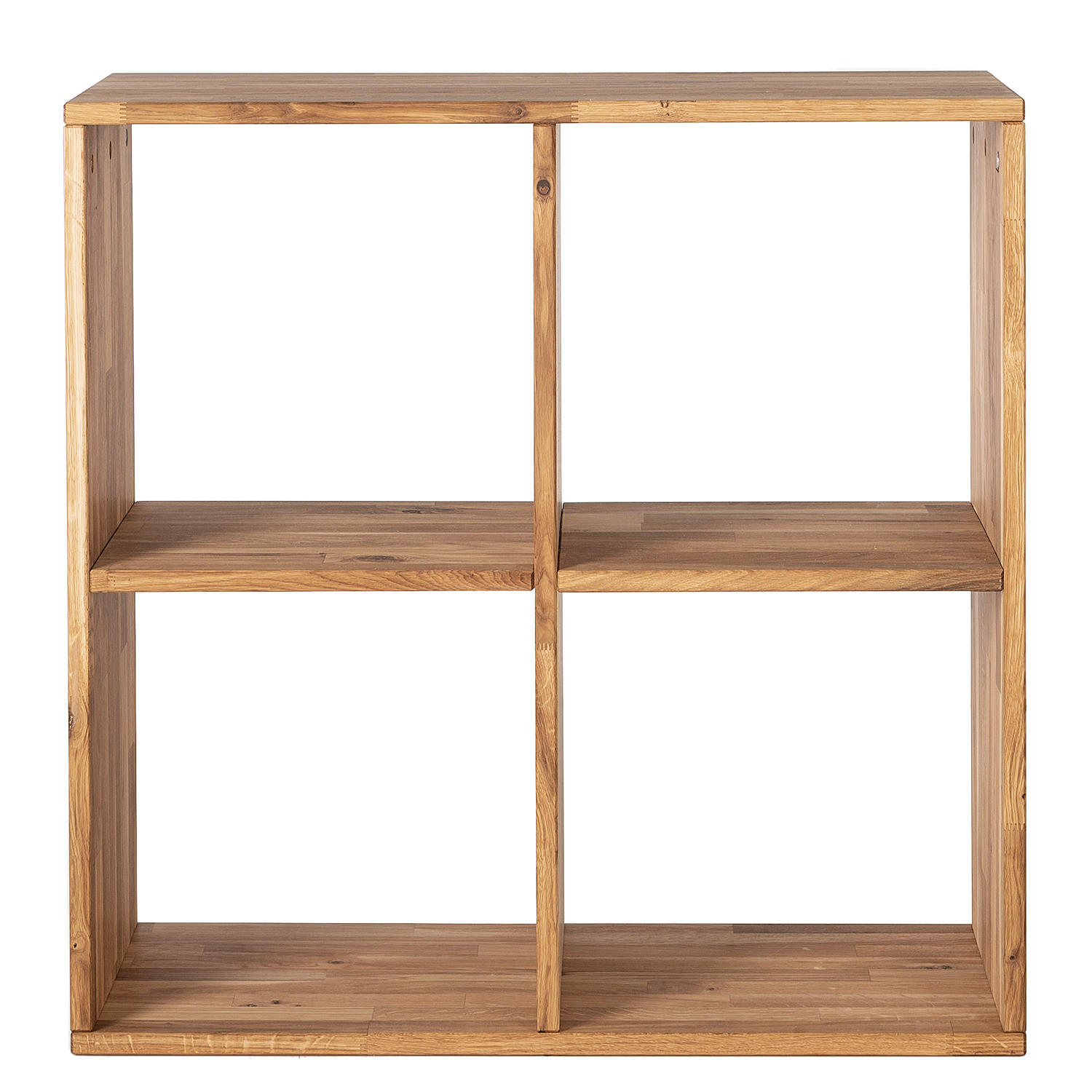 REGAL - Massivholz - Eichefarben, Holz (76/76/35cm) - home24