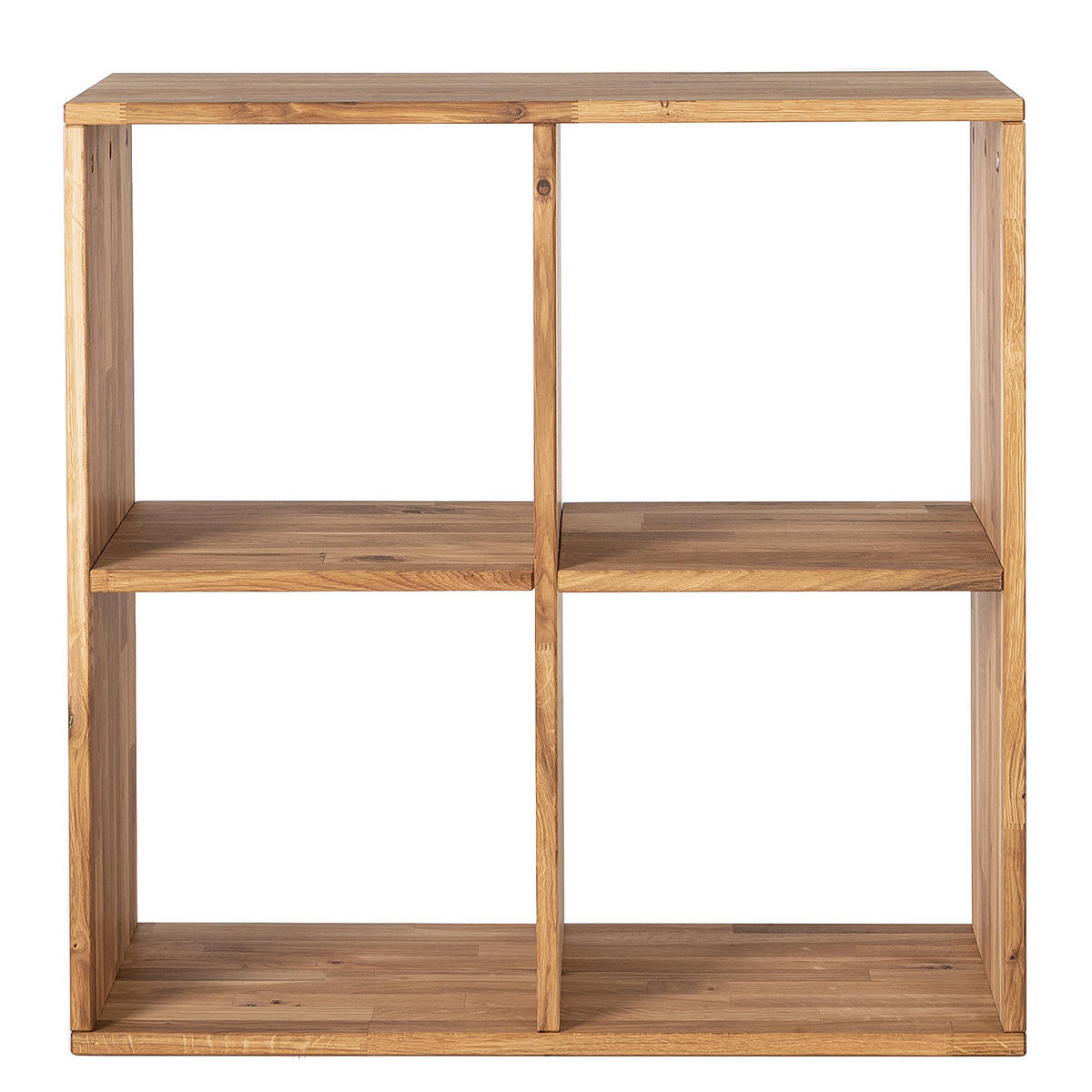 REGAL - Massivholz - Eichefarben, Holz (76/76/35cm) - home24