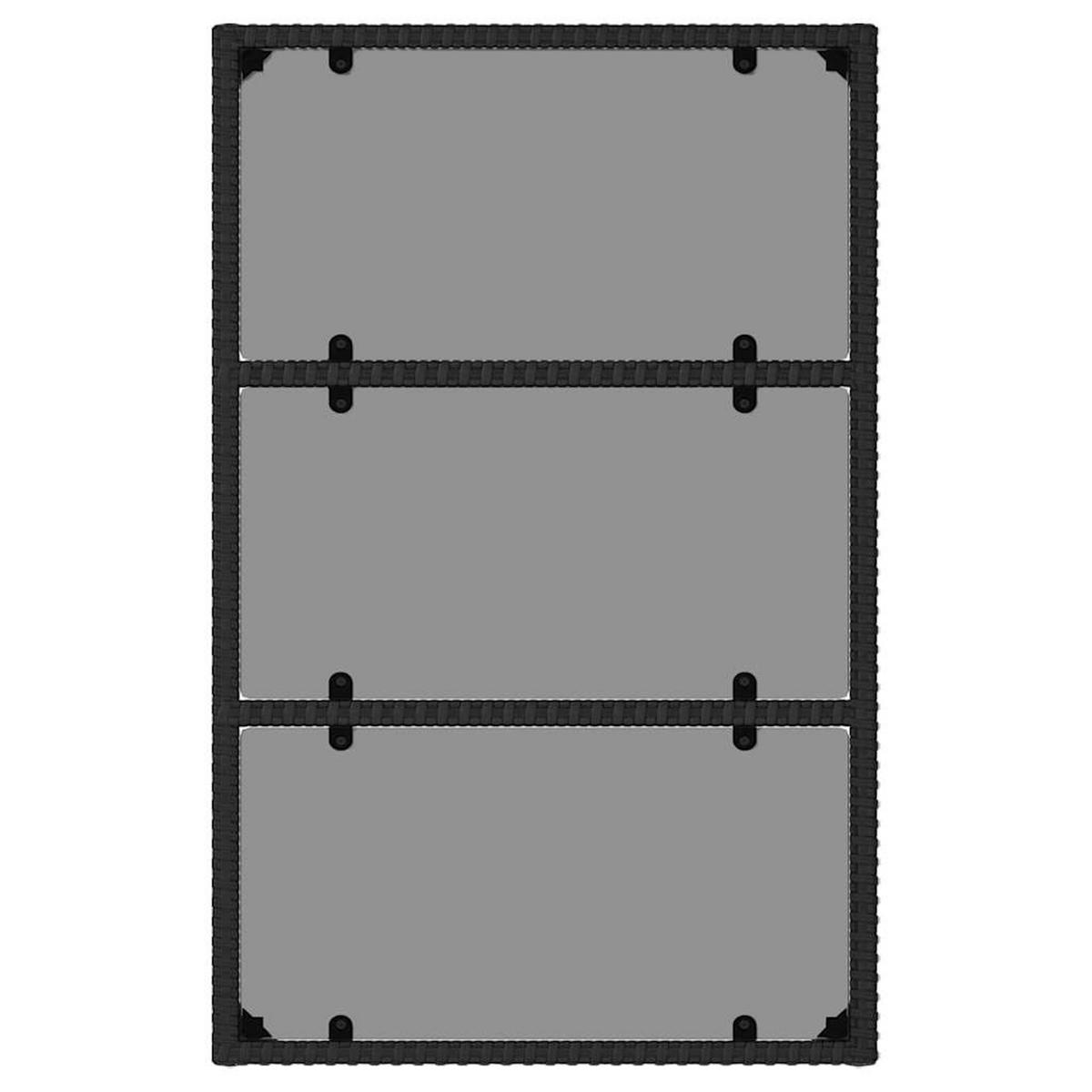 DINING-LOUNGESET mit Auflagen, aus PE-Rattan und Stahl, Schwarz, 6-teiliges Set - Schwarz, Kunststoff - vidaXL