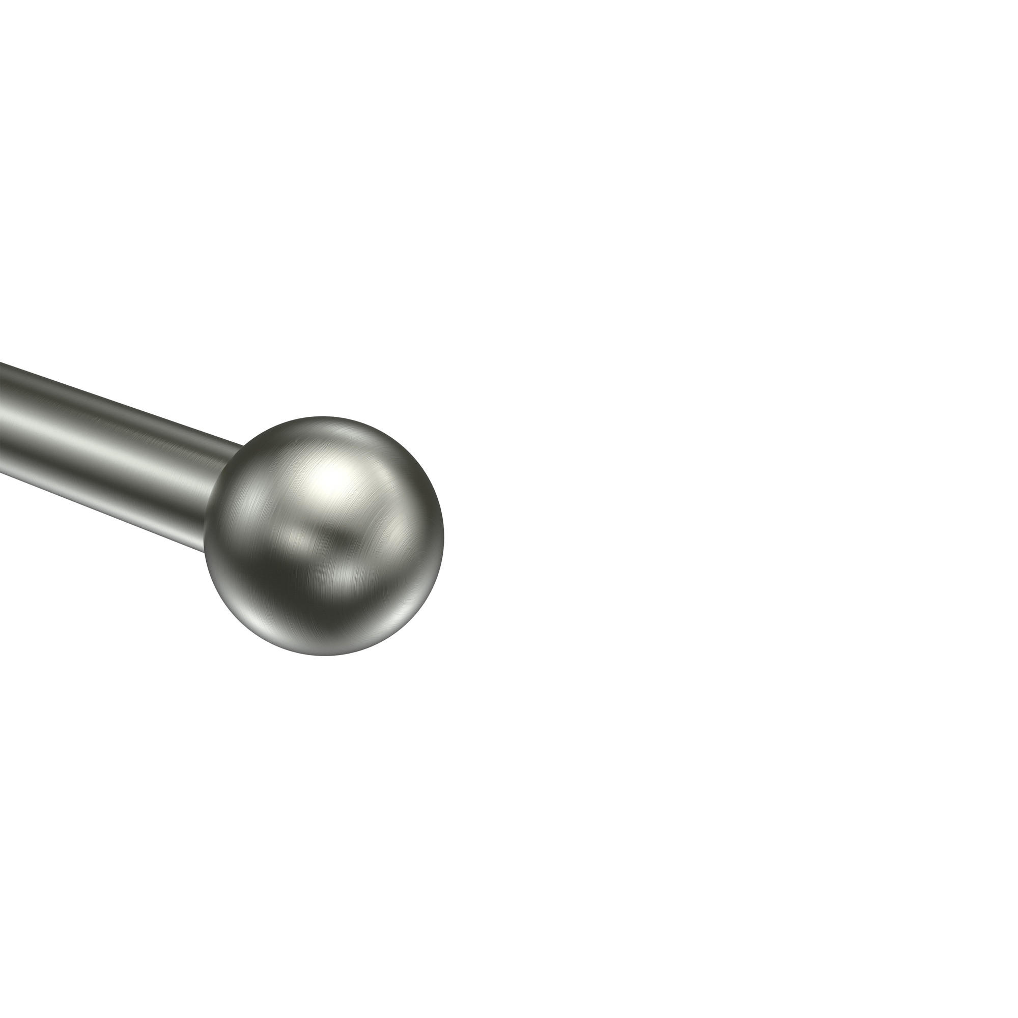 ENDSTÜCKE FÜR GARDINENSTANGEN 20 mm Ø, Luino Edelstahl-Optik, Packung 2 Stück - Edelstahlfarben, Metall (2.5/3/3cm) - INTERDECO