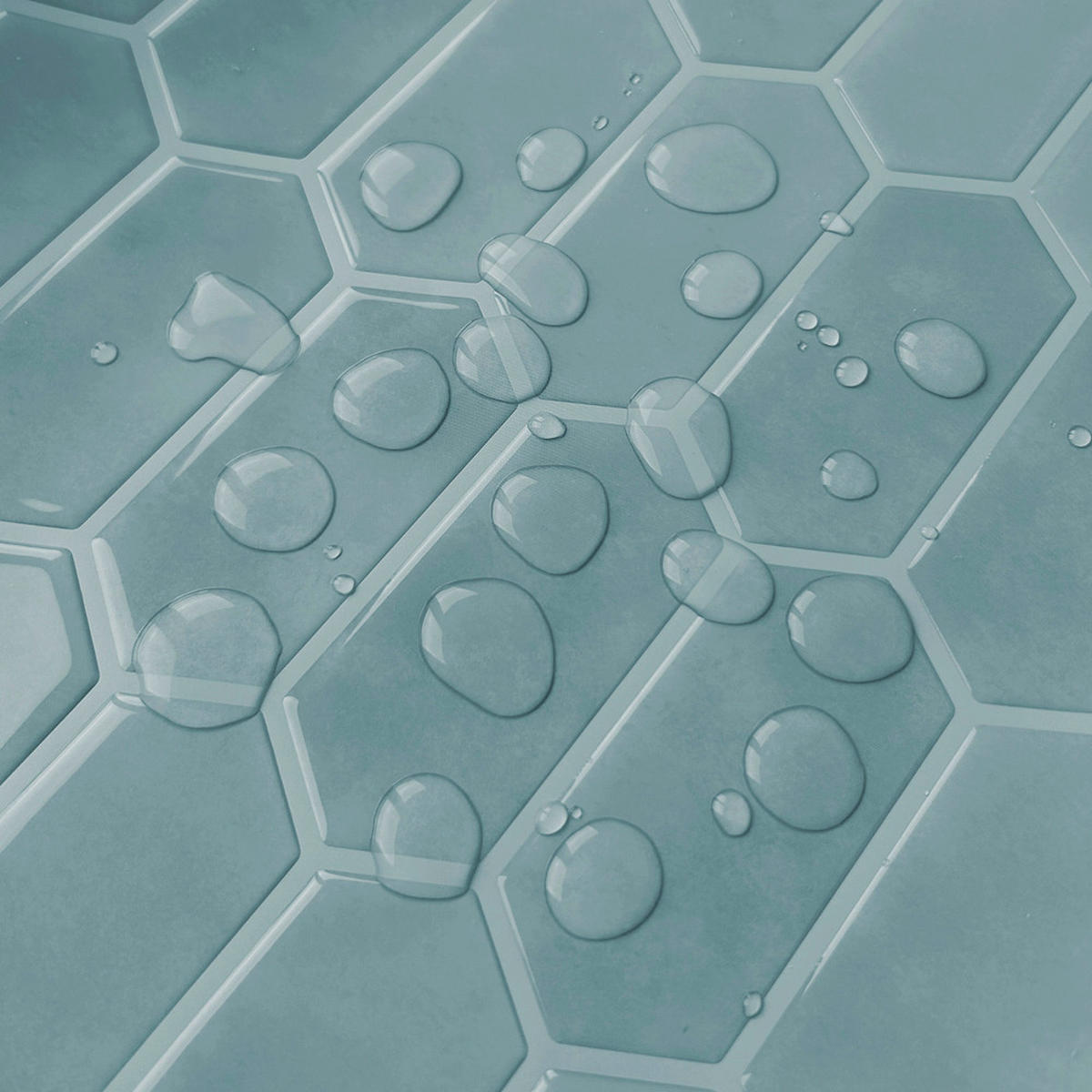 FLIESENAUFKLEBER 1 Stück 30,5 x 30,5 cm Selbstklebende Fliesen - Pera Blu - Blau, Kunststoff (30.5/0.12/30.5cm) - Mazovia