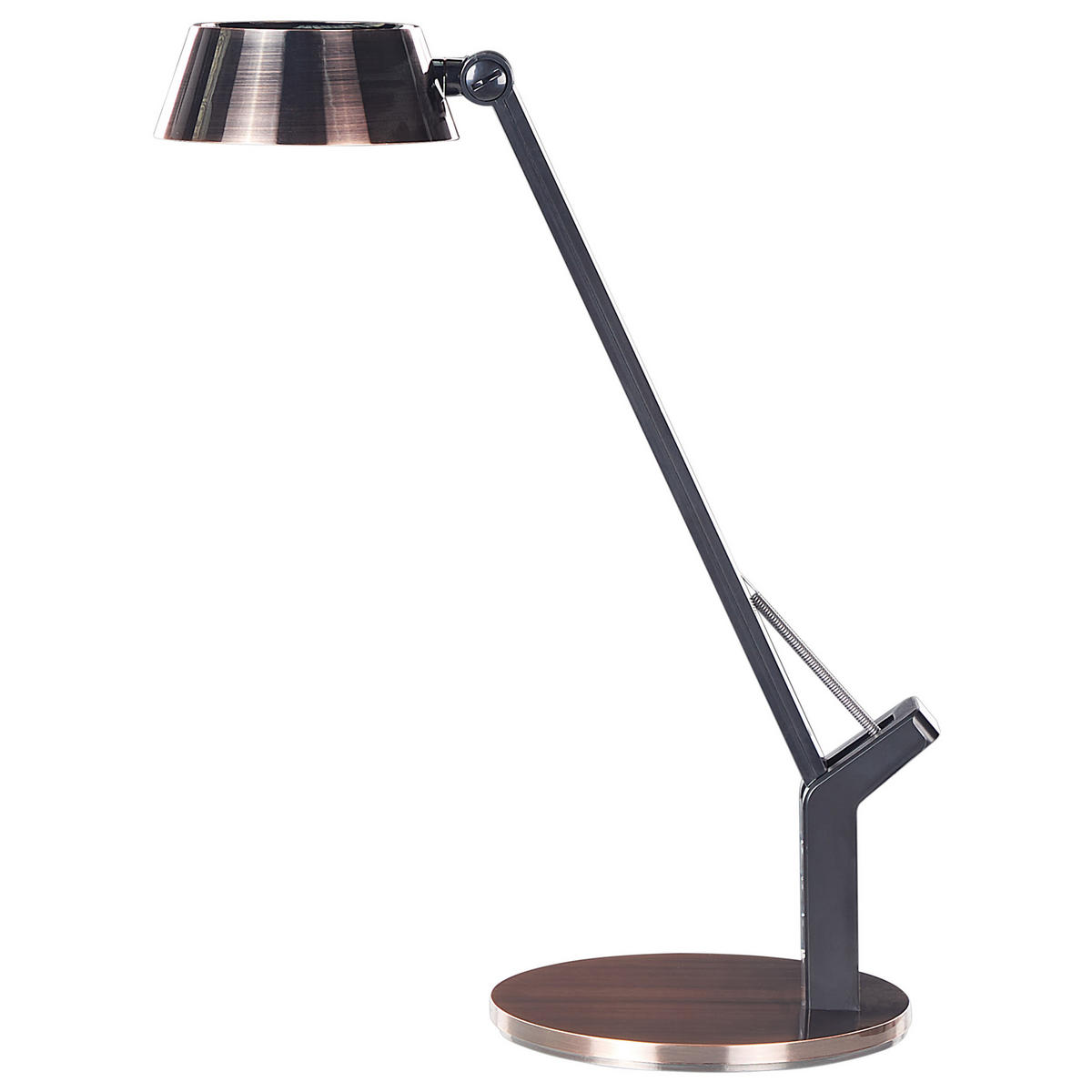 SCHREIBTISCHLAMPE Chamaeleon 17/17/40 cm - Kupferfarben, Metall (17/17/40cm) - Beliani