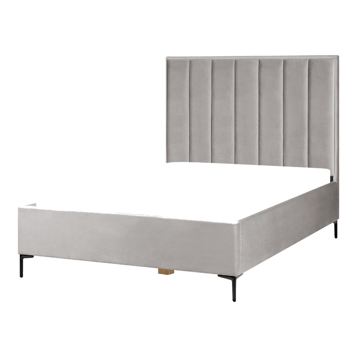 PAT TAPIȚAT 140x200 cm gri Sezanne - gri deschis, material textil (140/200cm) - Beliani