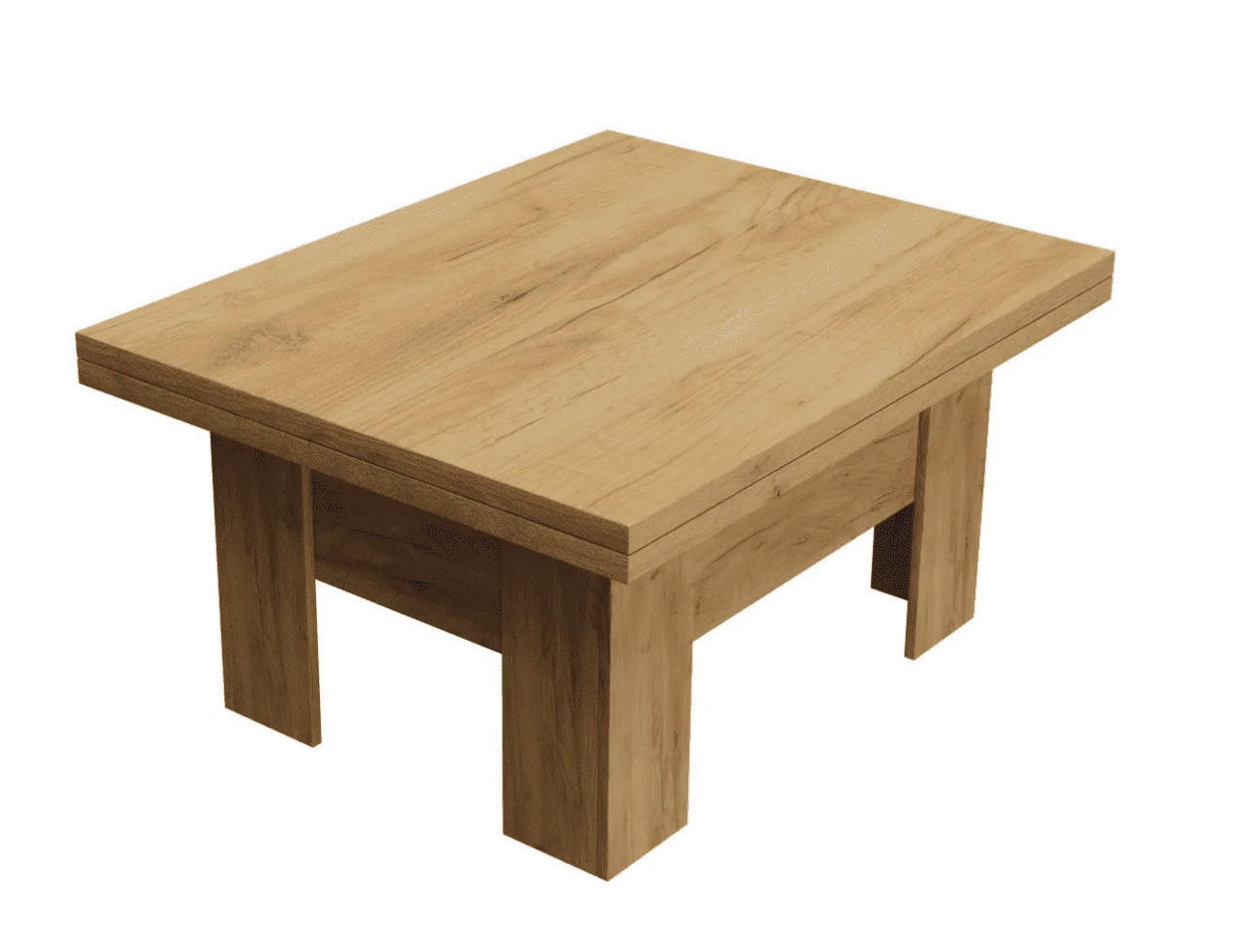 TISCH LONG - Eiche San Remo, Holzwerkstoff (80/100/53cm) - Meblini