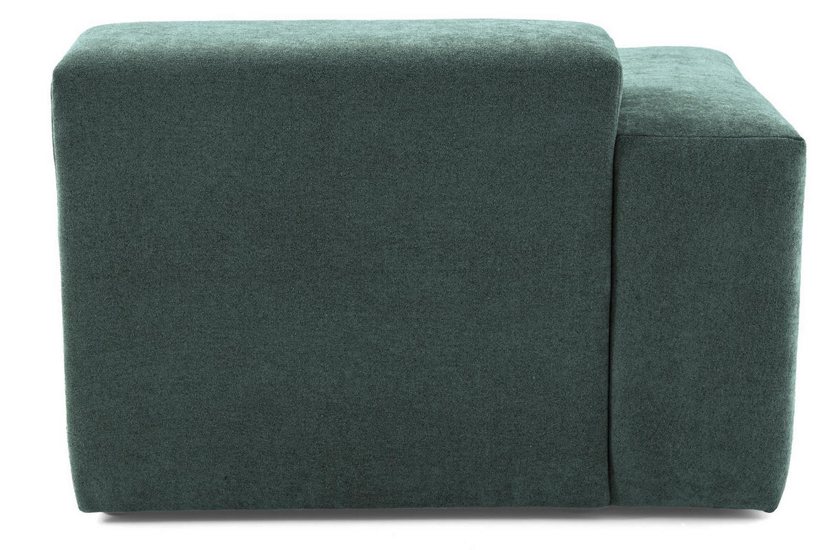 4-SITZER modulares Sofa HEAVEN SET 4 Rechts, Breite 335 cm Webstoff Dunkelgrün - Dunkelgrün/Schwarz, Holz/Kunststoff (102/71/335cm) - Muffo