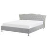 POLSTERBETT 160/200cm Hellgrau Metz - Hellgrau, Textil (160/200cm) - Beliani