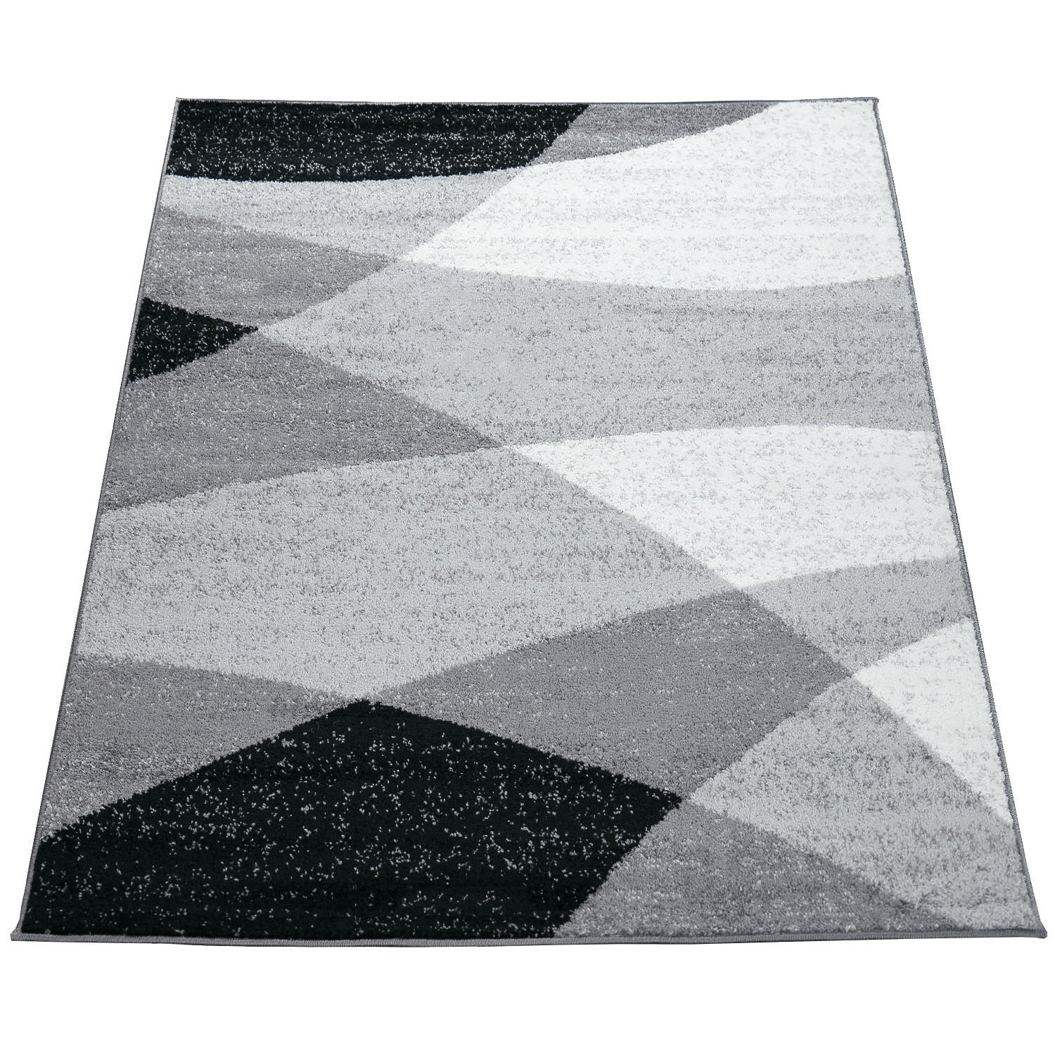 KURZFLORTEPPICH 160/220 cm Fiesta 110 - Schwarz/Grau, Textil (160/220cm) - Paco Home