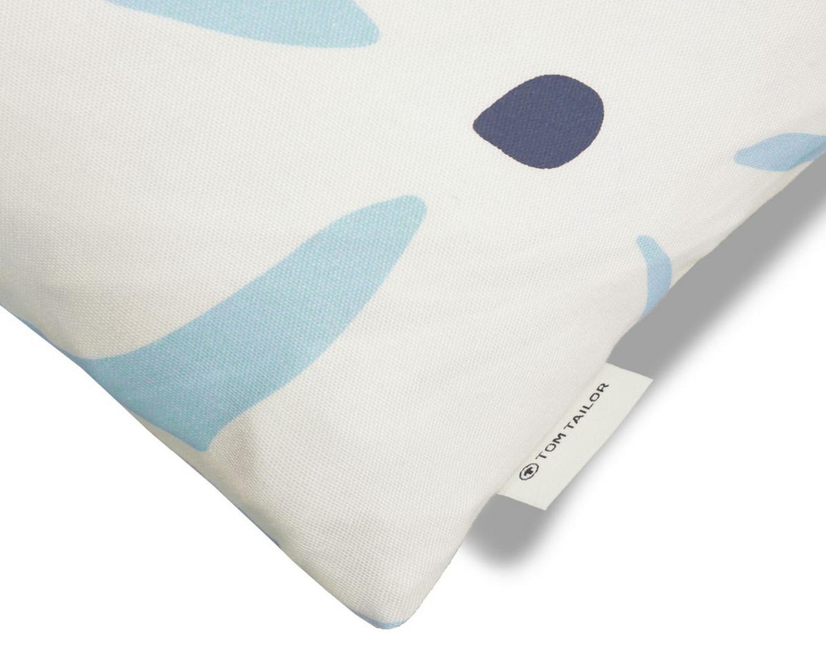 ZIERKISSENHÜLLE Scandi Flower hellblau 45x45cm - Hellblau, Textil (45/45cm) - Tom Tailor