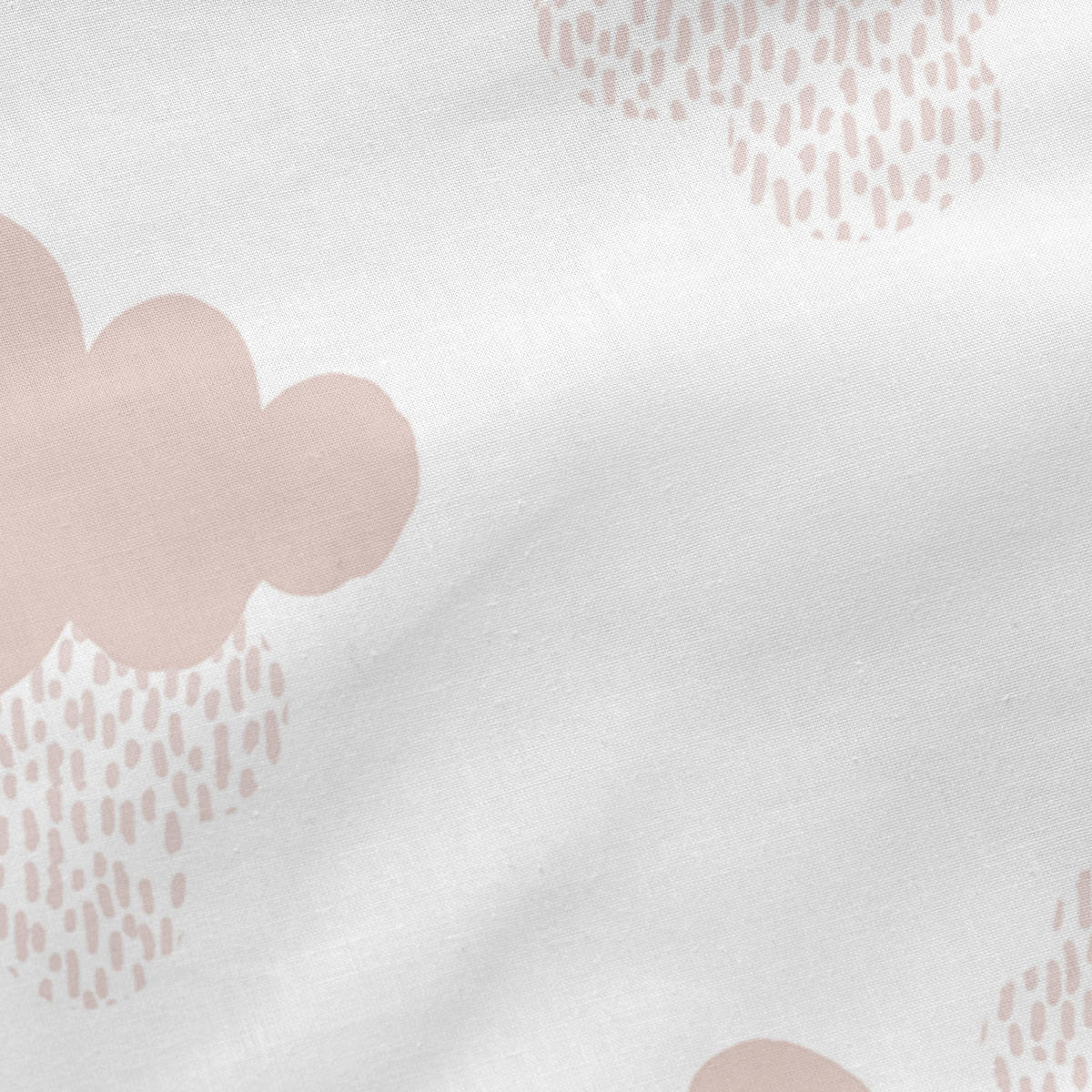 SPANNBETTTUCH clouds 105x200x32 cm rosa - Pink, Textil (105/200cm) - Happy Friday