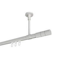 INNENLAUF-GARDINENSTANGEN-SET Sonette Elanto 300 cm (geteilt in 3 x 100 cm), 1-läufig, 20 mm Ø Weiß - Weiß, Metall (300cm) - INTERDECO