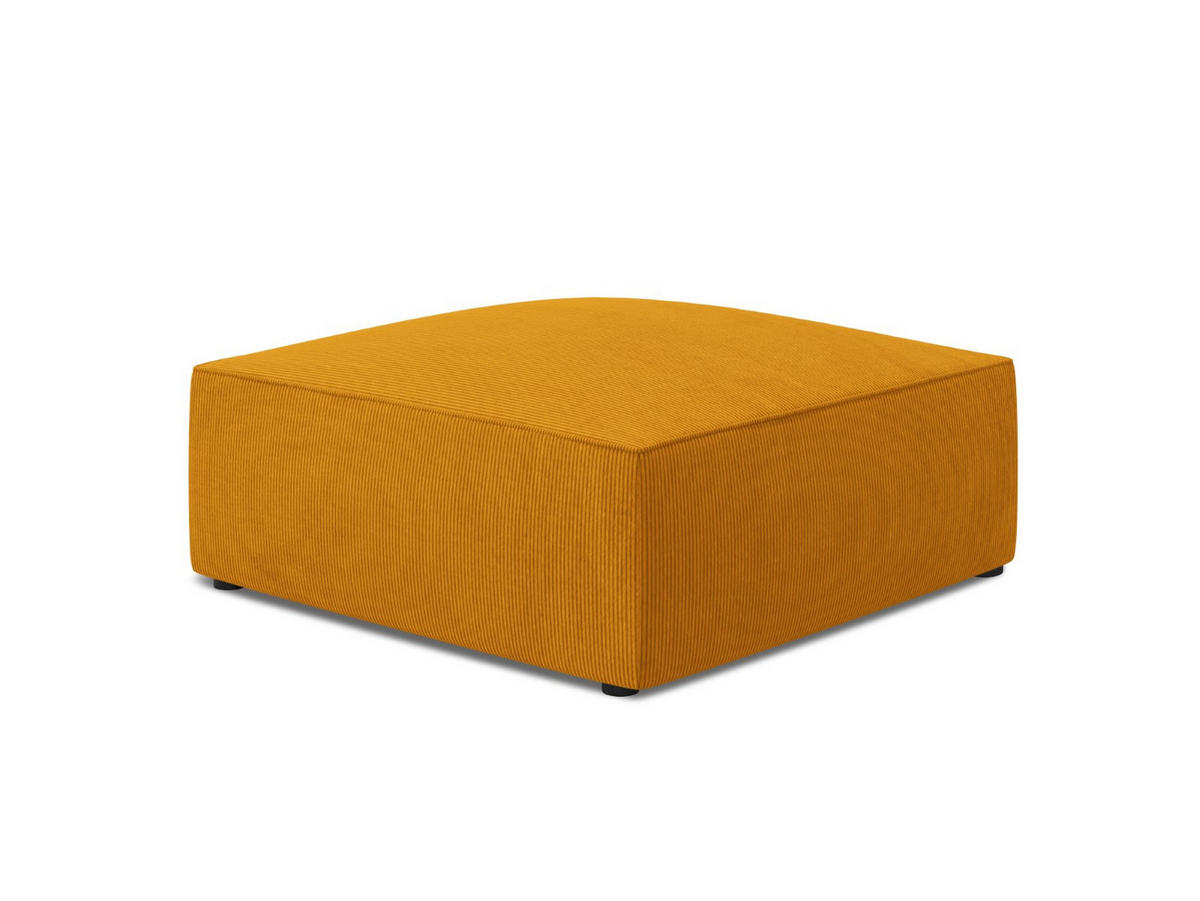 POUF Ruby aus Cord gelb - Gelb, Textil (93/40/93cm) - Micadoni