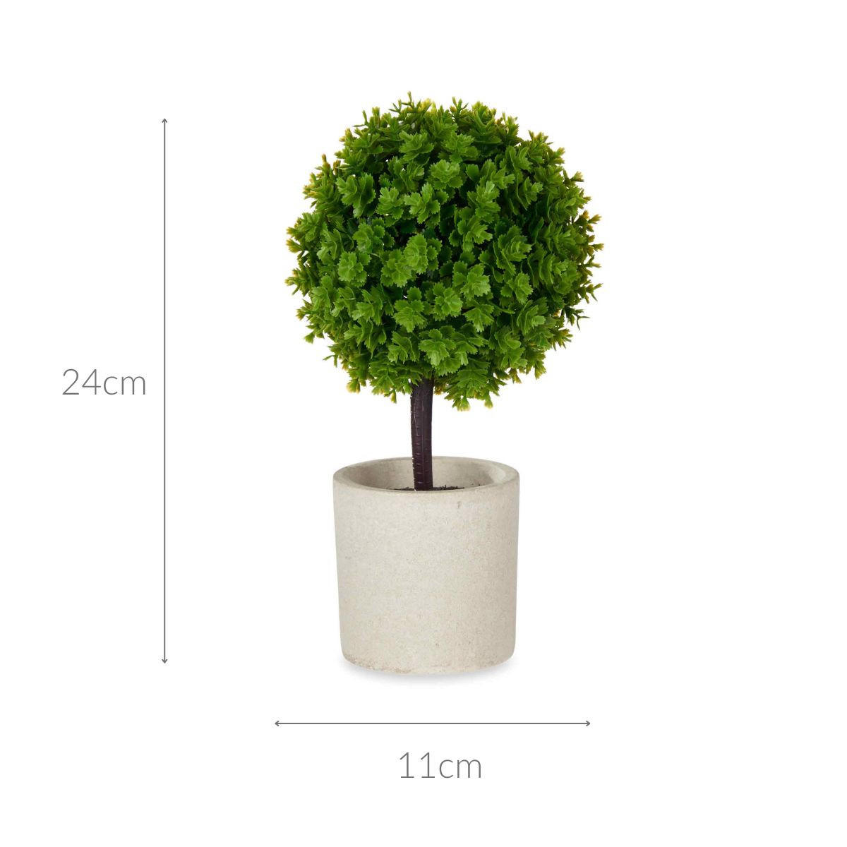 DEKORATIVE PFLANZE Keramiktopf 24 cm - Grün, Kunststoff (24cm) - Ibergarden