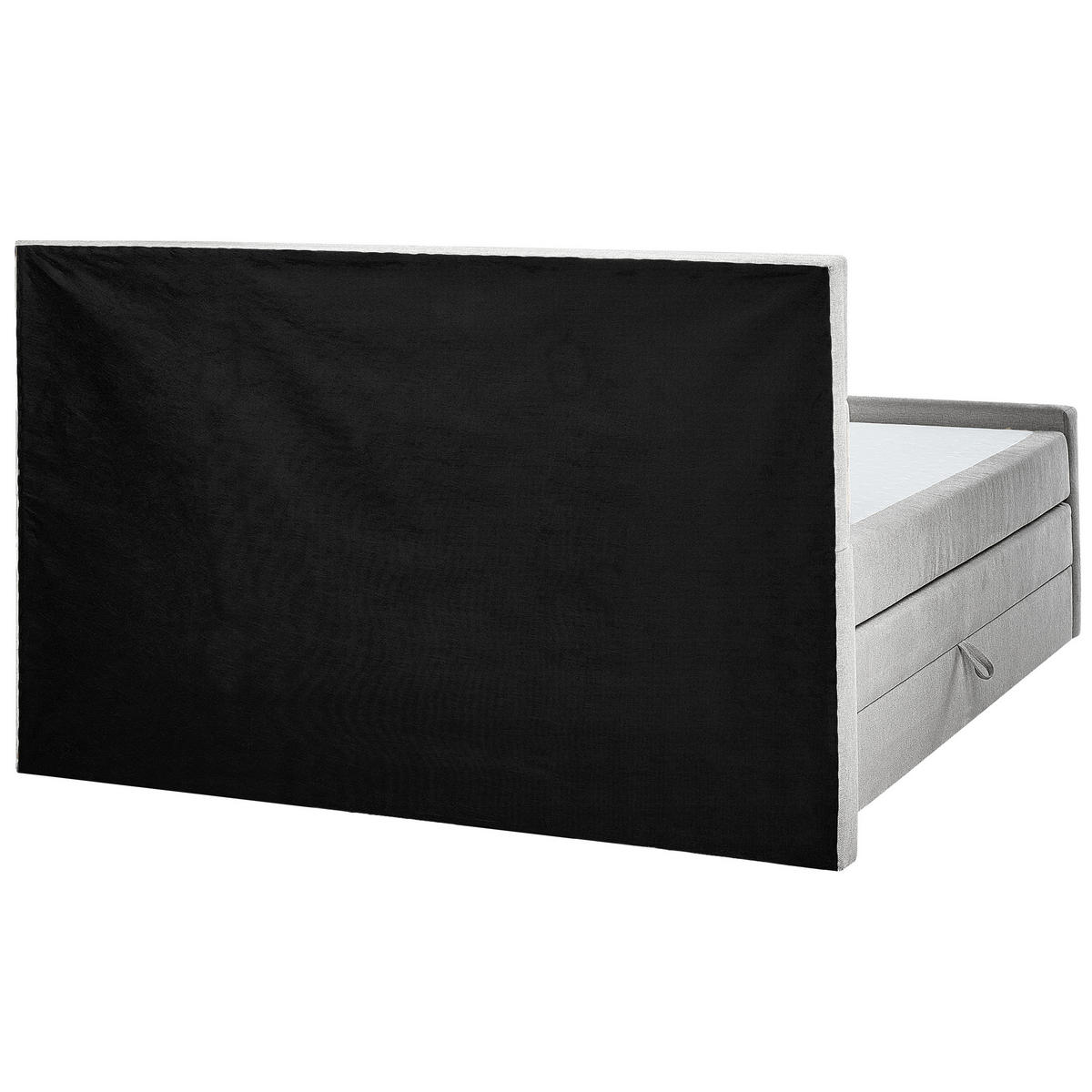 BOXSPRINGBETT 180/200cm Hellgrau Aristocrat - Hellgrau, Textil (180/200cm) - Beliani