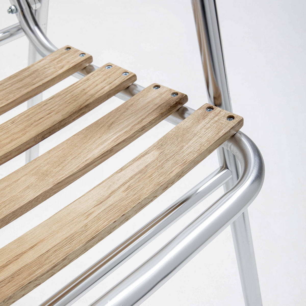 GARTENSTUHL 4-tlg., Grau - Grau, Metall (61/75/48cm) - Oviala