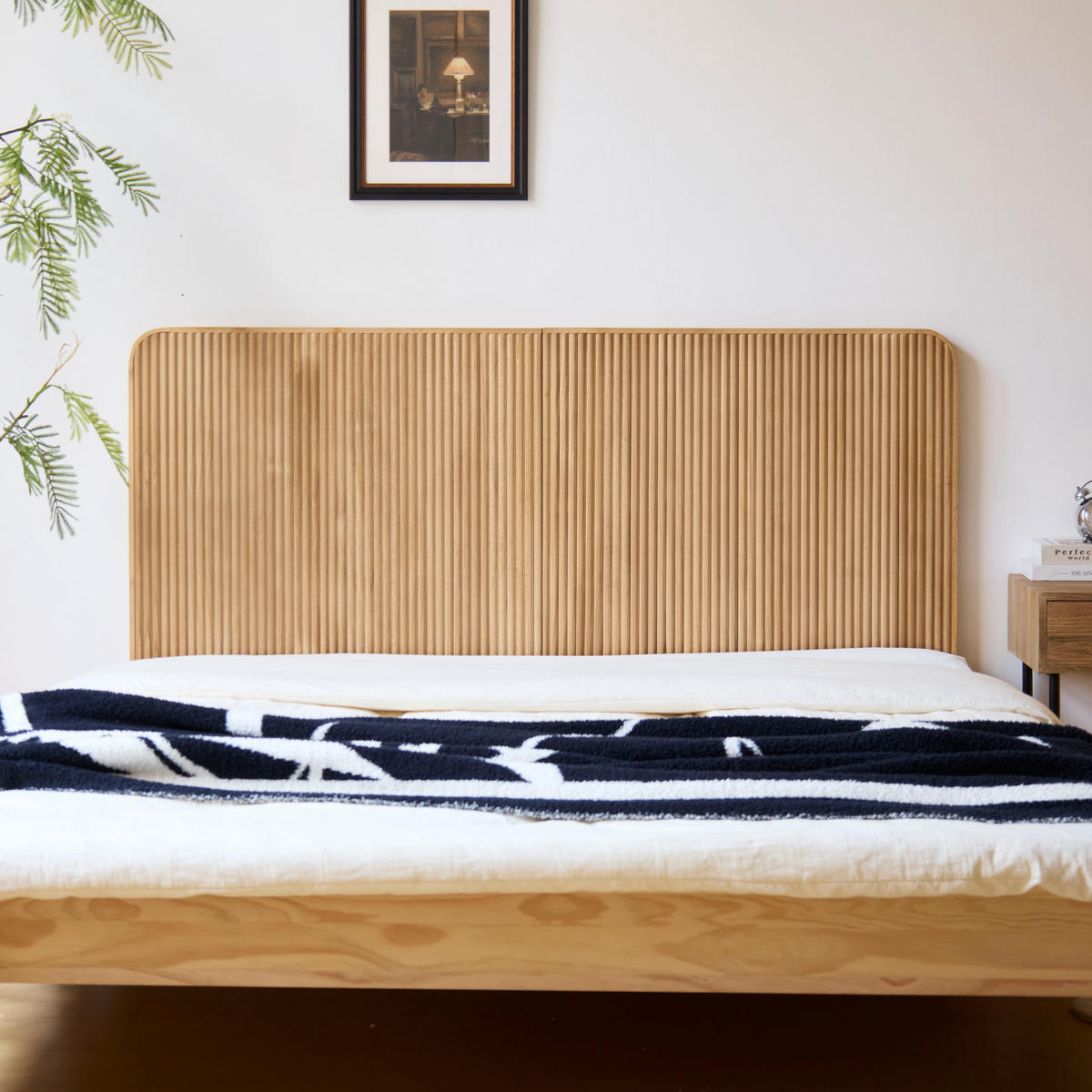 BETTKOPFTEIL Rechteckig Braun 140 cm - Braun, Holz (140/108.5/3.5cm) - Nordlys