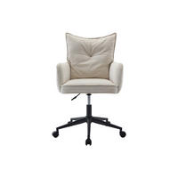 BÜROSTUHL ohne Armlehnen - 59.5 cm x 64 cm - stoff - cremefarben Bataru - Creme, Textil (59.5/88/64cm) - Vente-Unique