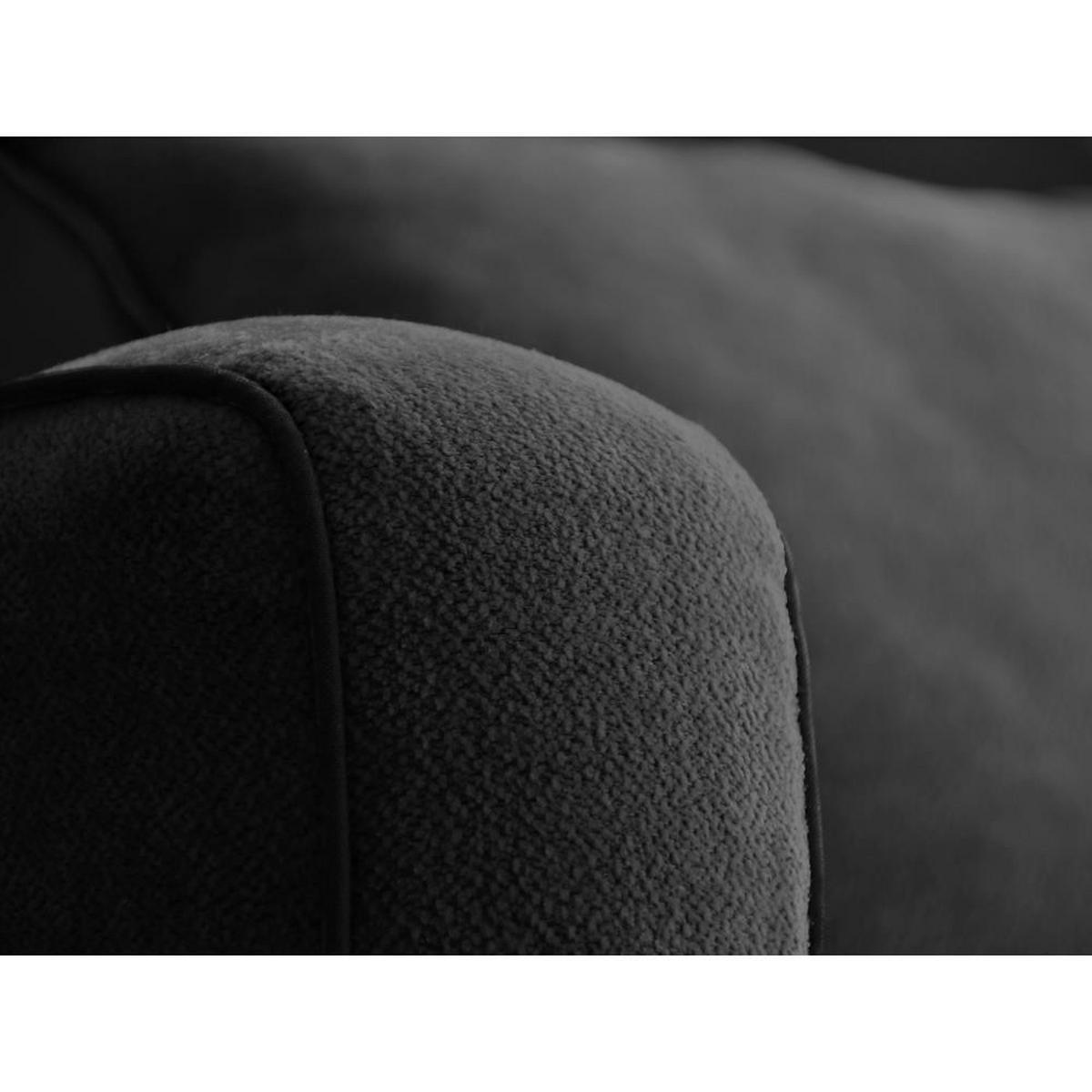 DREHSESSEL Dolce schwarz velour - Schwarz, Textil (90/83/90cm) - Beautysofa