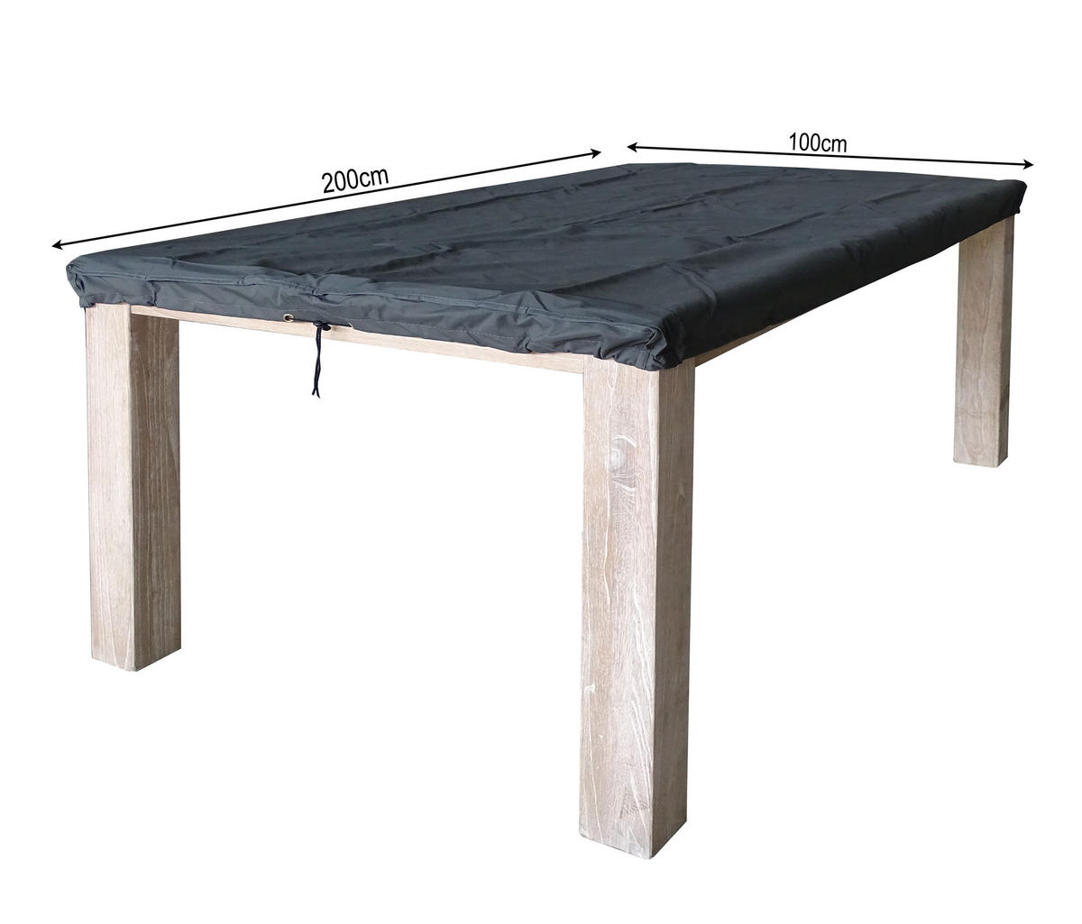 ABDECKUNGEN zu Holztischen 200x100cm - Grau, Stein (150/10/150cm) - QUICK STAR