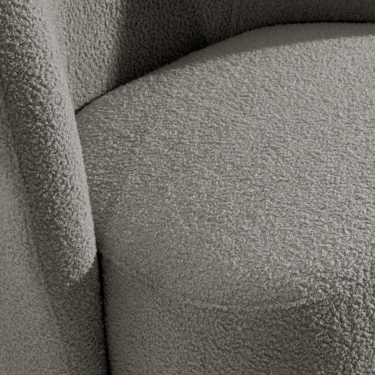 SESSEL - Dunkelgrau/Schwarz, Kunststoff/Textil (75/78/49cm) - home24