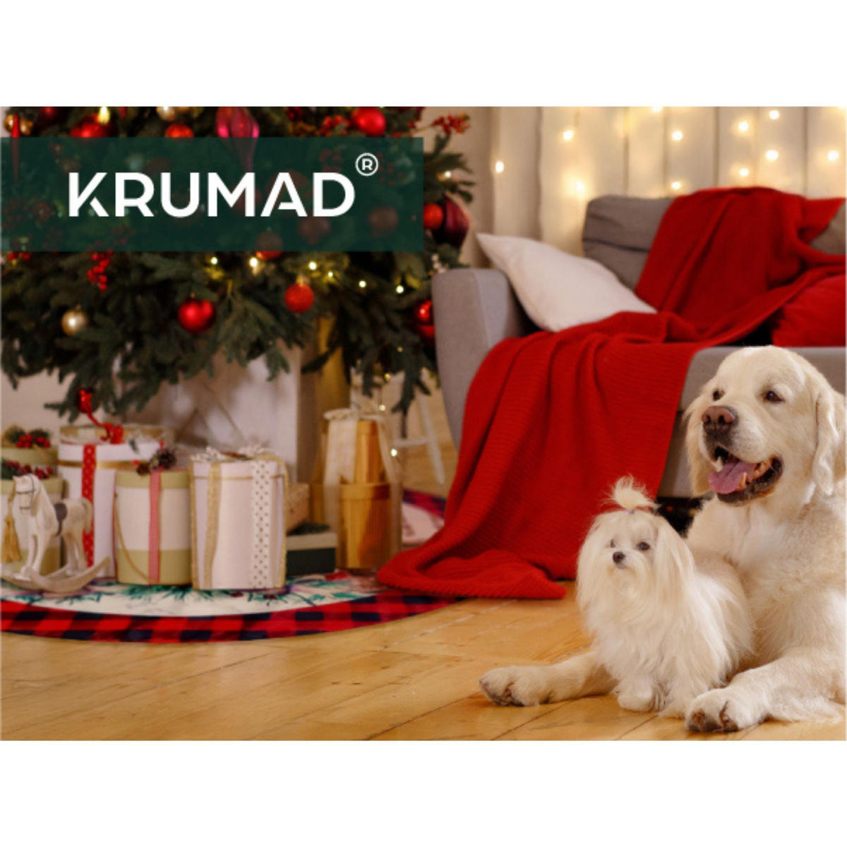 CHRISTBAUMDECKE Weihnachtsbaumdecke 80cm - Rot, Textil (80/1/80cm) - KRUMAD