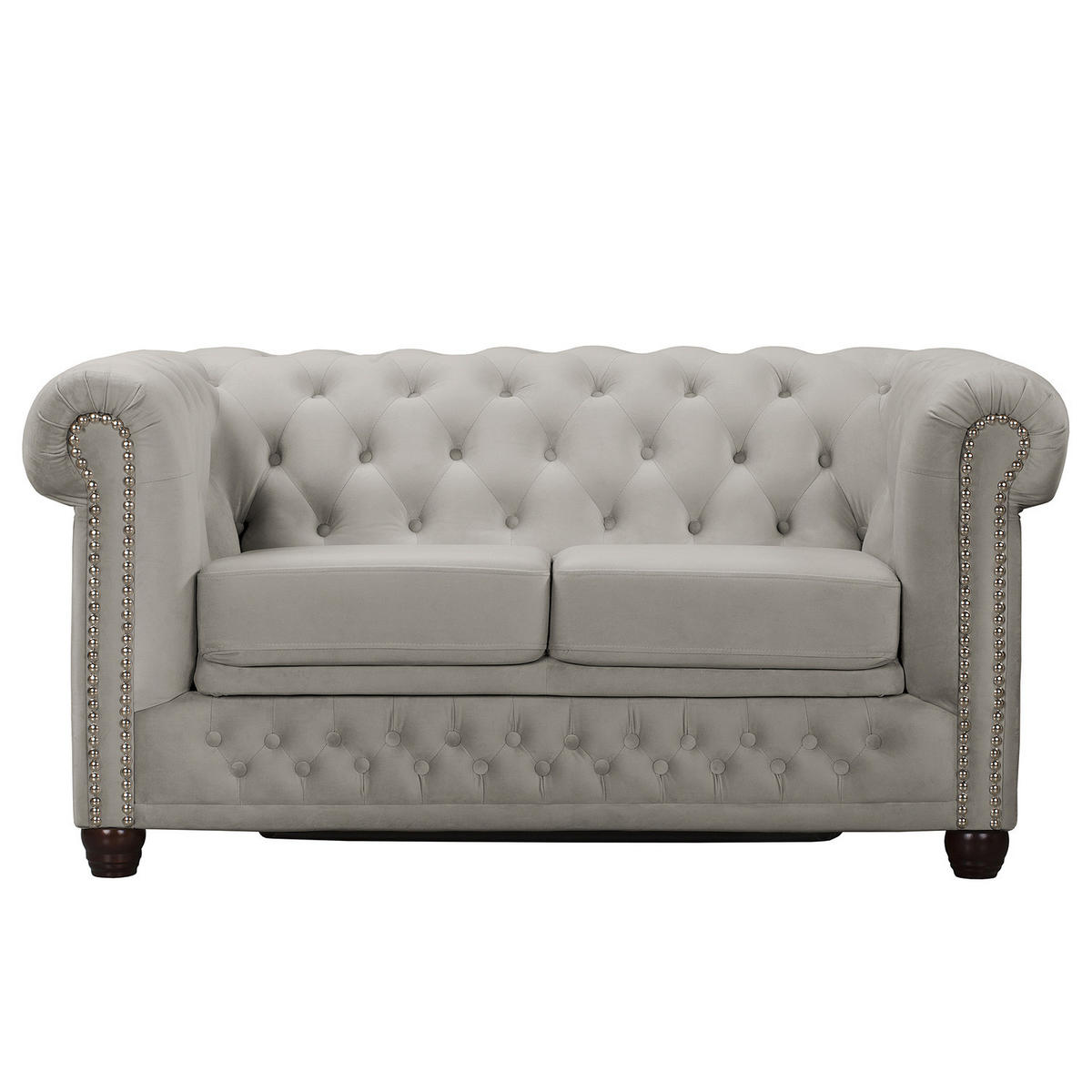 2-SITZER SOFA - Kaschmir/Buchefarben, Buchenholz/Textil (148/72/86cm) - home24