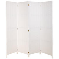 PARAVENT aus geflochtenem Papier mit 4 PANEELE, 3x180cm - Weiß, Papier (200/180/3cm) - Wanderlust