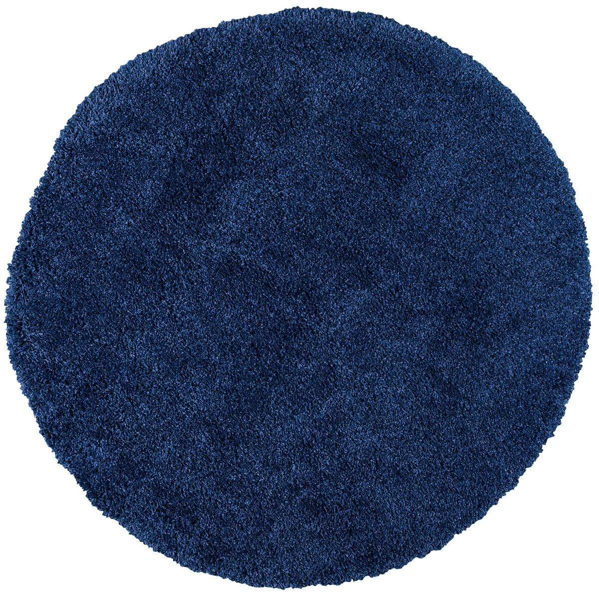 HOCHFLOR LANGFLOR SHAGGY TEPPICH LUXURY RUND - Dunkelblau, Textil (80/80cm) - Pergamon