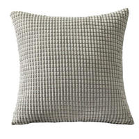 KISSENHÜLLE 45/45 cm，2er-Set - Hellgrau, Textil (45/45cm) - Kaket