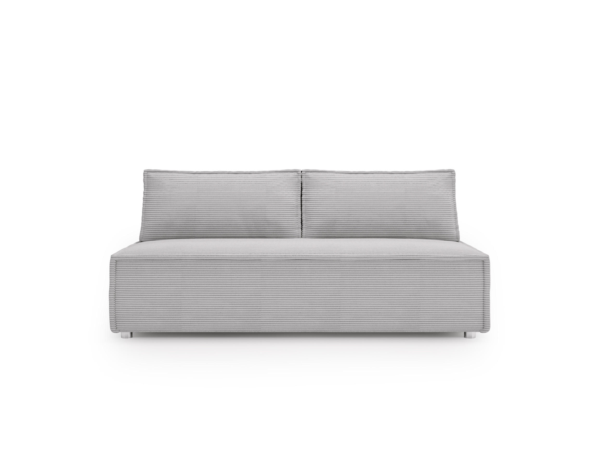 SCHLAFSOFA Mit Bettkasten DUO Poso Stoff Grau - Grau, Holz (198/89/90cm) - Kaiser Möbel