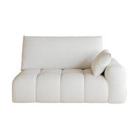 SOFAELEMENT DE-34768 rechte 2‑Sitzer Cremeweiß - Creme, Textil (105/86/130cm) - ComfortXL