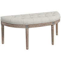 SITZBANK Creme 110/44/49 cm - Creme, Holz (44/49/110cm) - PANGIVO