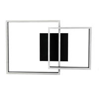 LED-DECKENLEUCHTE Martin 61/40/12 cm - Schwarz, Metall (61/40/12cm) - Nettlife