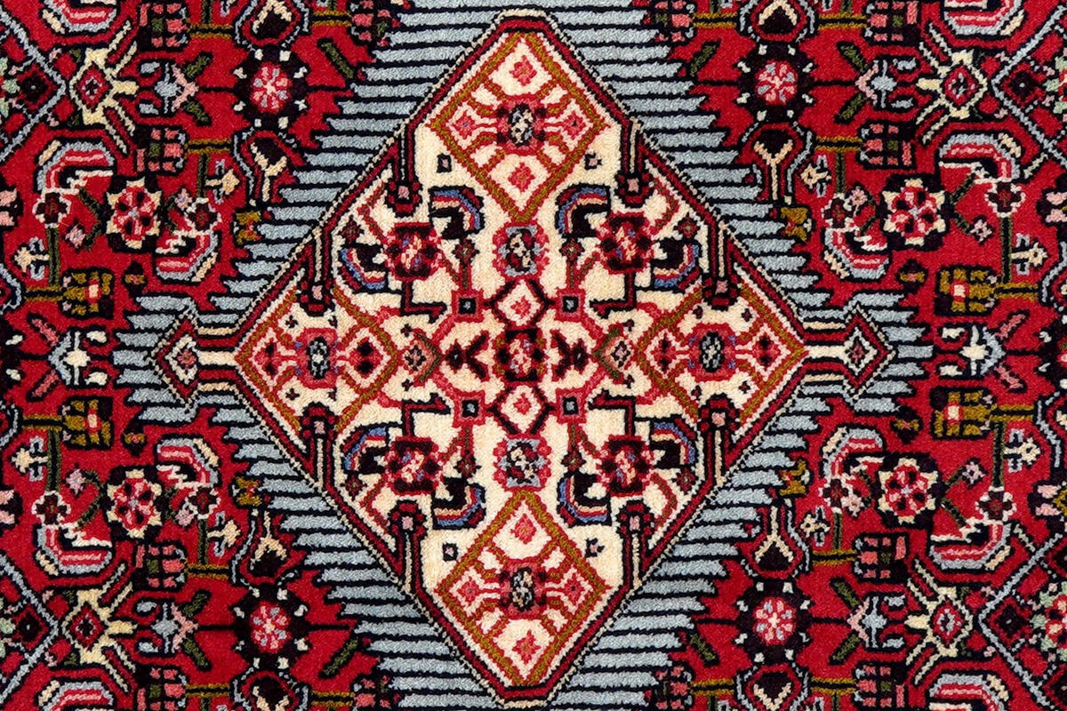 ORIENTTEPPICH handgeknüpft Assadabad Rot 118/73 cm Schurwolle - Rot, Textil (73/118cm) - Looma