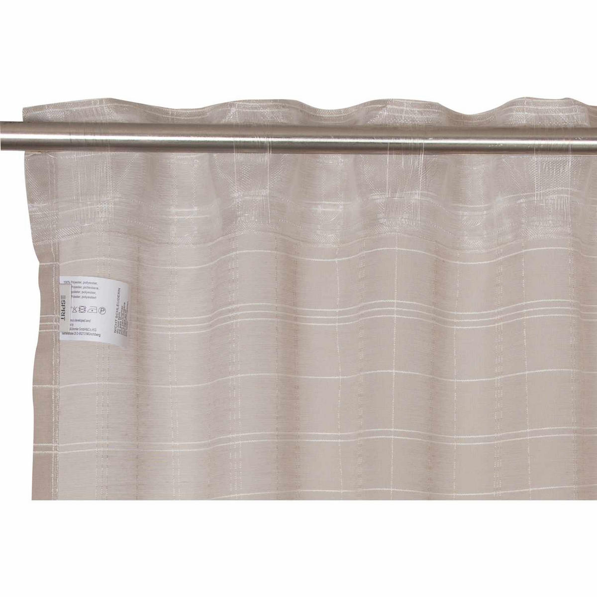 ÖSENVORHANG JIL halbtransparent - Ecru, Textil (130/0.5/250cm) - Esprit