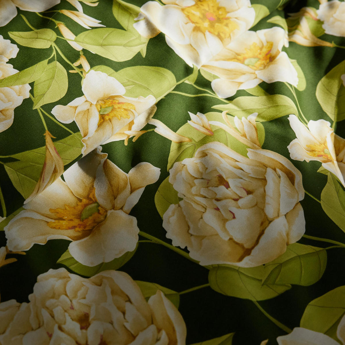 BETTWÄSCHE Fenilla - Dunkelgrün, Textil (200/220cm) - home&you