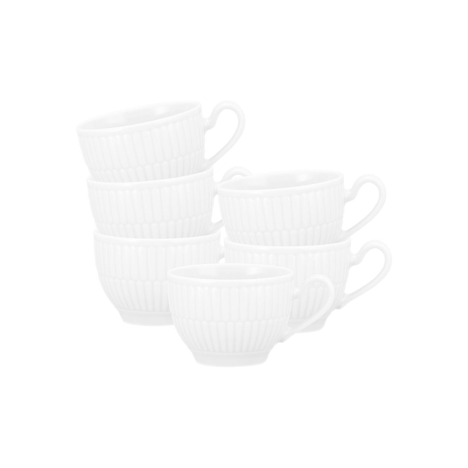 ESPRESSOTASSEN Amina Weiß 0,1 l 6er Set - Weiß, Keramik (0.1L) - Seltmann Weiden