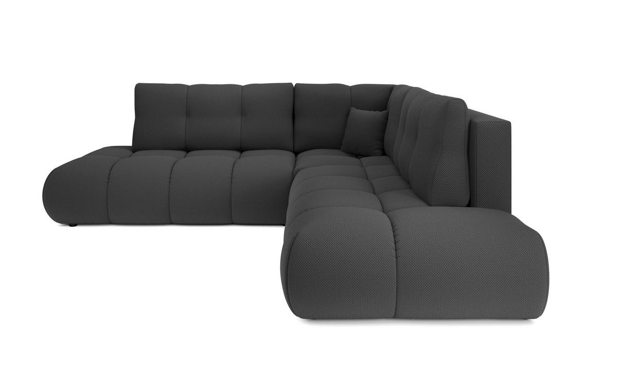 ECKSOFA DUCA II L-S Grau Jersey mit Schlaffunktion - Grau, Holz (266.5/266.5cm) - MASSENO