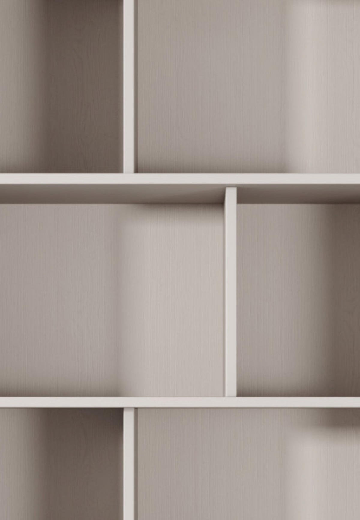 REGALSYSTEM Beige Lena Auf Goldenen Füßen - Beige, Holzwerkstoff (88/193/38cm) - Sepro Meble