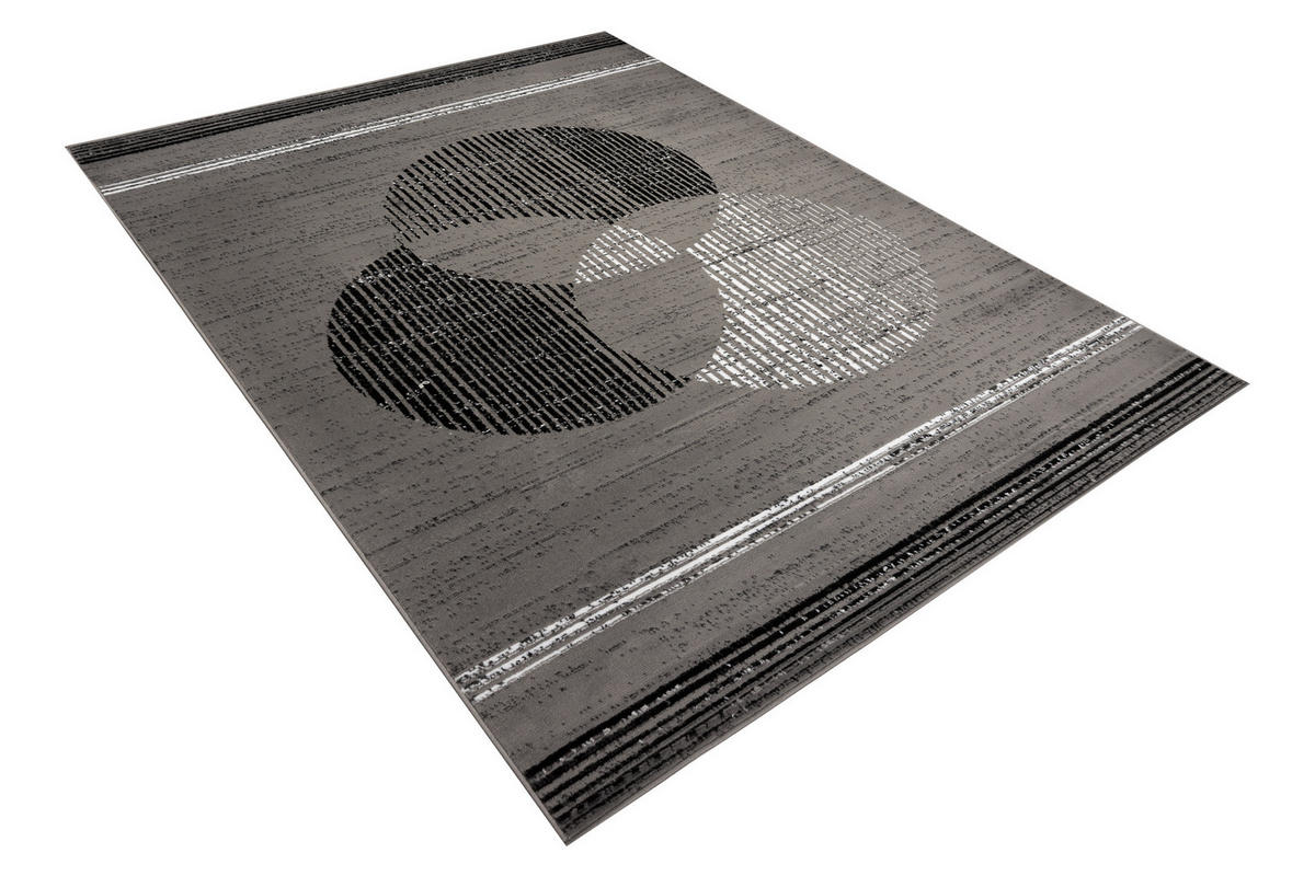 TEPPICH LUXURY Grau Geometrisch 200/300 cm - Grau, Textil (200/300cm) - Tapiso