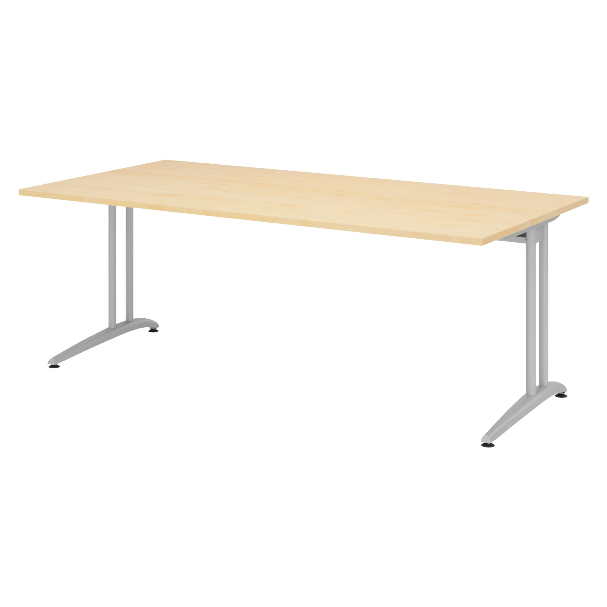 SCHREIBTISCH Serie-B 100/200/72 cm in Ahornfarben - Ahornfarben, Holzwerkstoff (100/200/72cm) - bümö