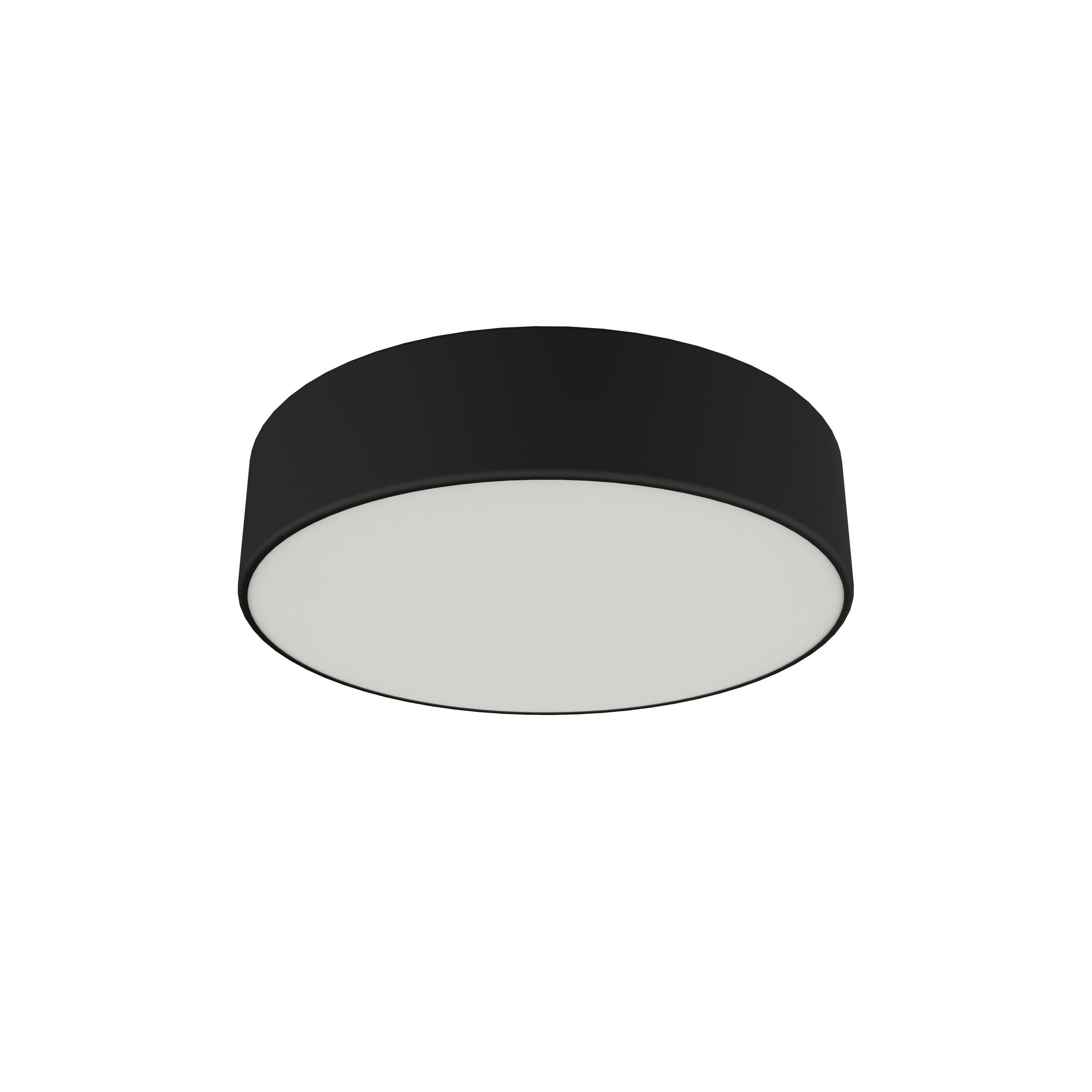 DECKENLEUCHTE Punnett - Schwarz, Metall (30/30/8cm) - Lumicom